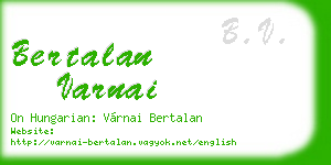 bertalan varnai business card